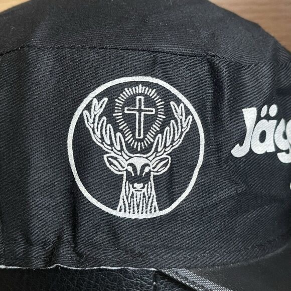 Vintage Jagermeister So Smooth Double Bill Stretch Fit Painters Hat Rare Cap - Picture 3 of 10
